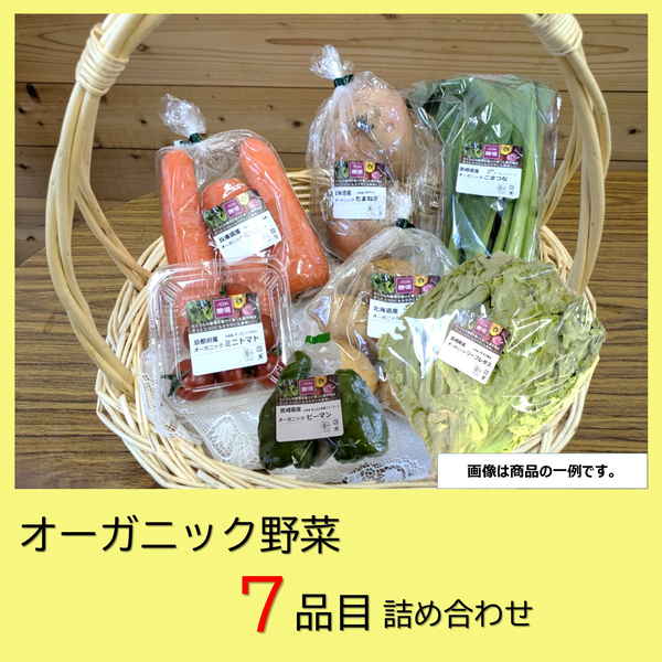 【中四国地方 兵庫県 送料無料】オーガニック野菜 詰め合わせセット B（野菜 7品目） 商品サムネイル